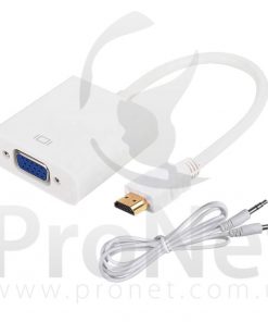 Conversor de HDMI a VGA con audio