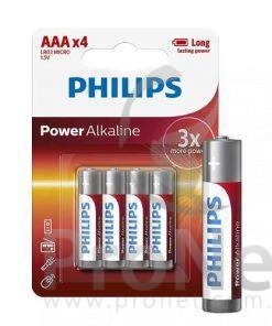 Pila Alkalina Philips Powerlife AAA x 4
